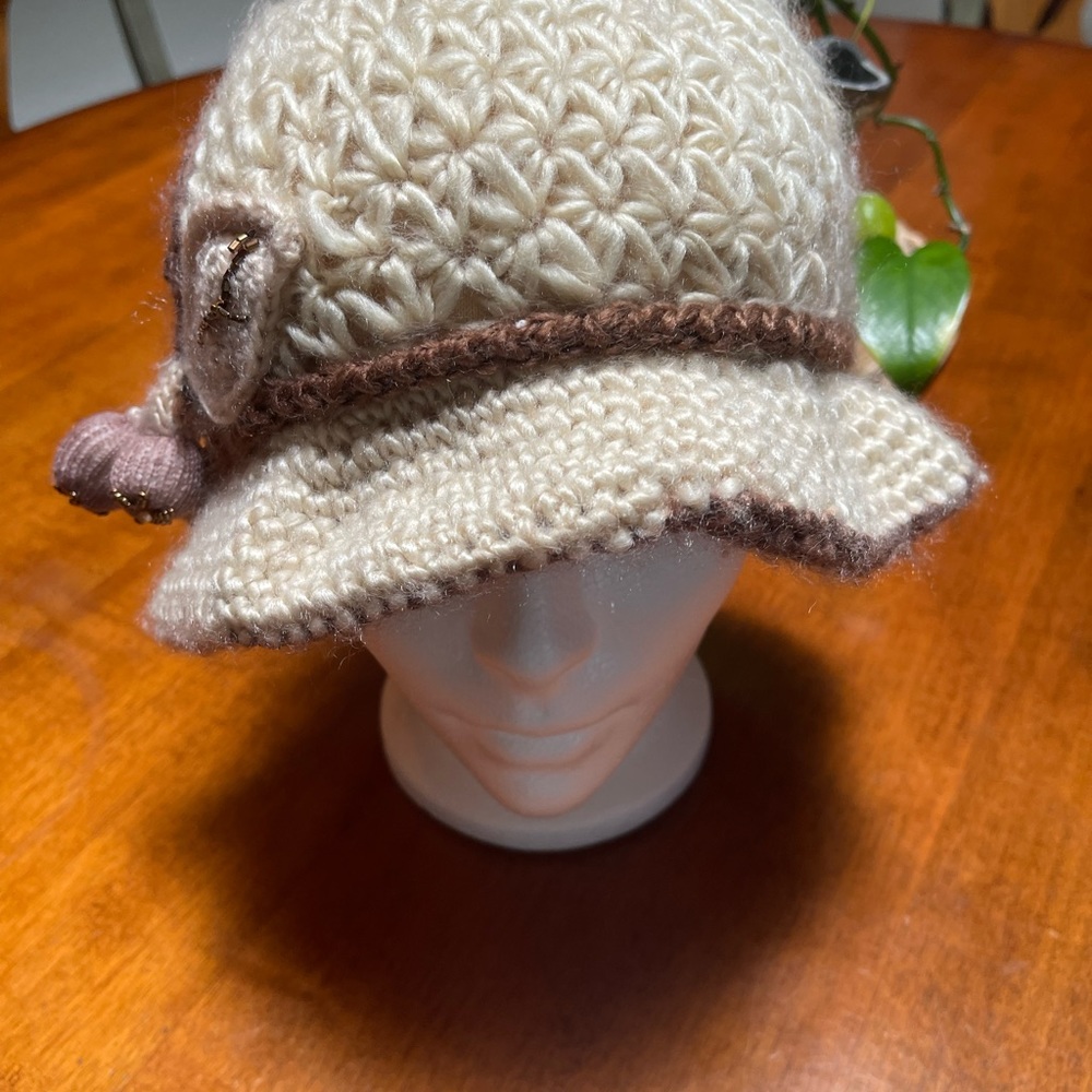 Vintage Looking Granny Boho Crochet Hat - Picture 3 of 5